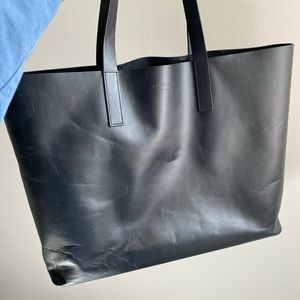Everlane Black Leather Tote